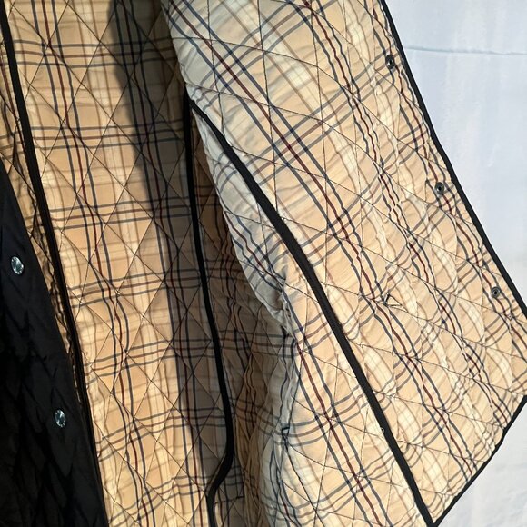 LL Bean Women's Quilted Riding Jacket in black size Large - Picture 9 of 13